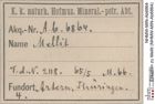 Etiketten zu Mellit (NHMW-MIN-Ab6864)